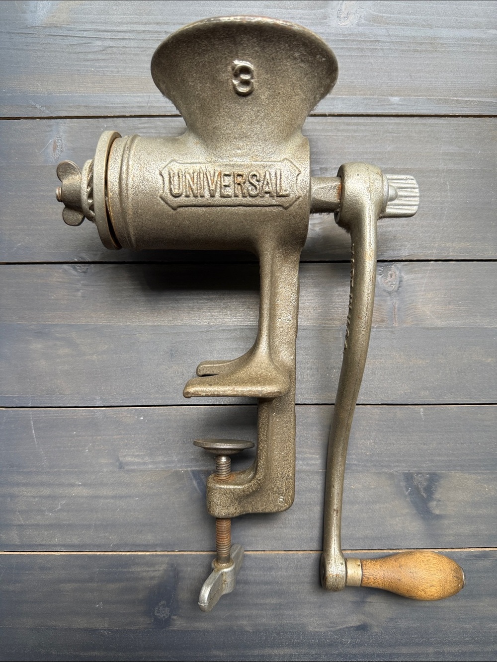 Vintage Universal No 3 Cast Iron Meat Grinder Food Chopper